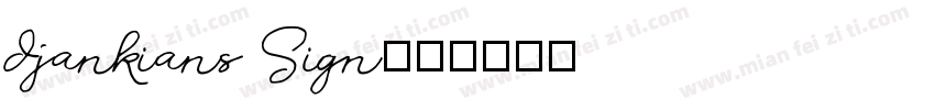 djankians Sign字体转换
